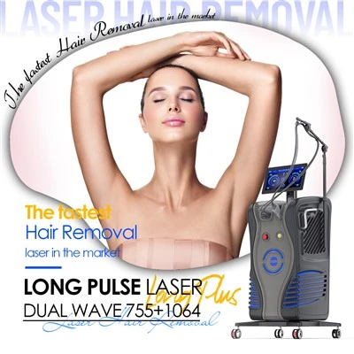 Long Pulse Laser Hair Removal 106nm 755nm